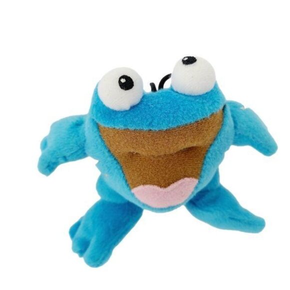 Neopets Blue Quiggle Frog 4 inch Plush Toad McDonalds Toy Stuffed Animal 2004 - Picture 1 of 4